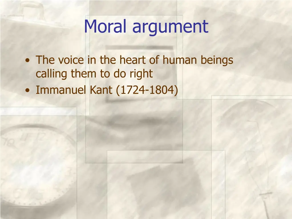 moral argument