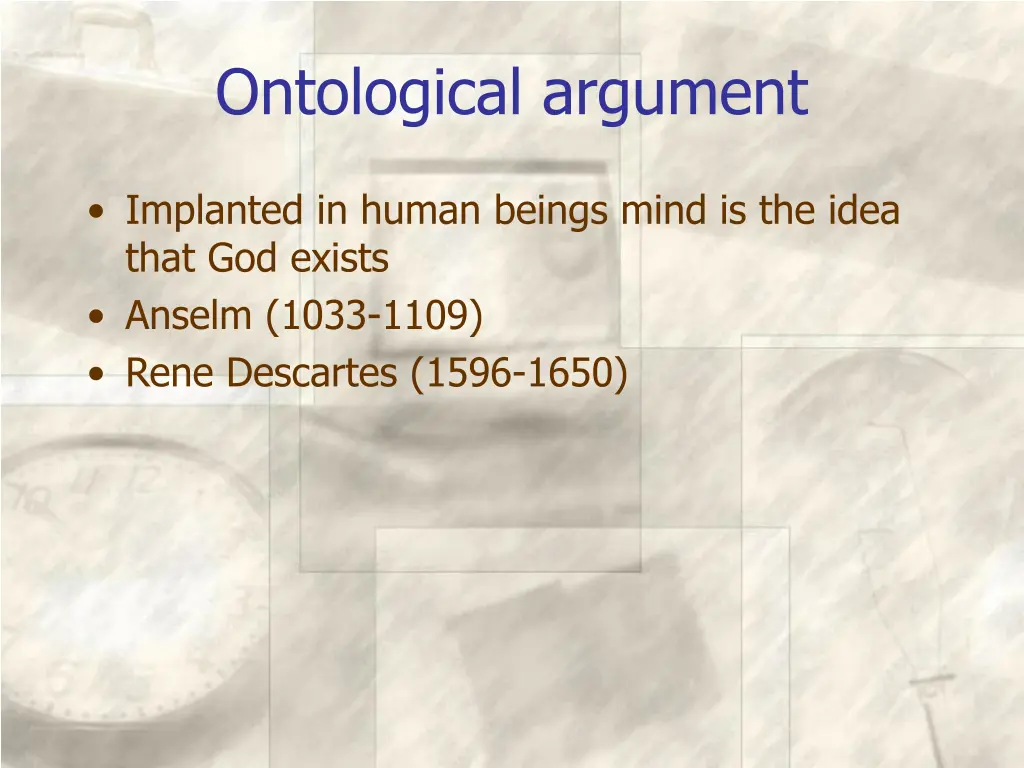 ontological argument
