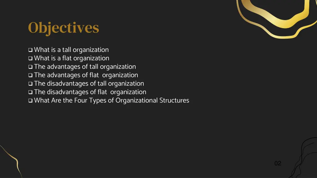 objectives