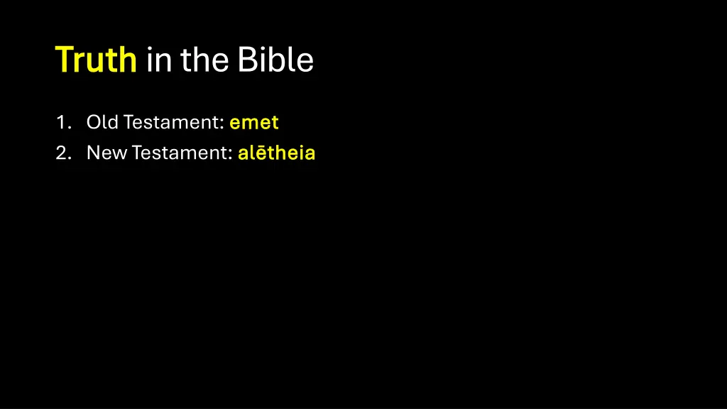 truth truth in the bible