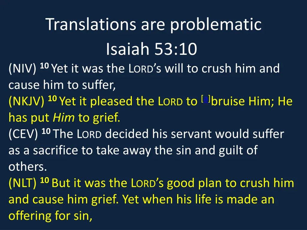 translations are problematic isaiah