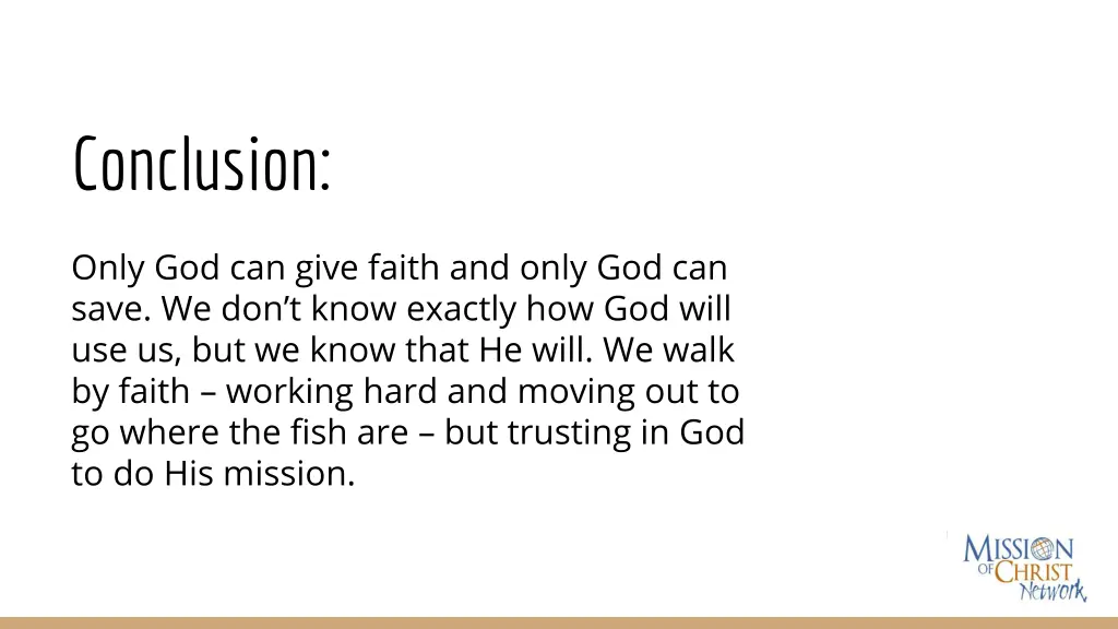 conclusion