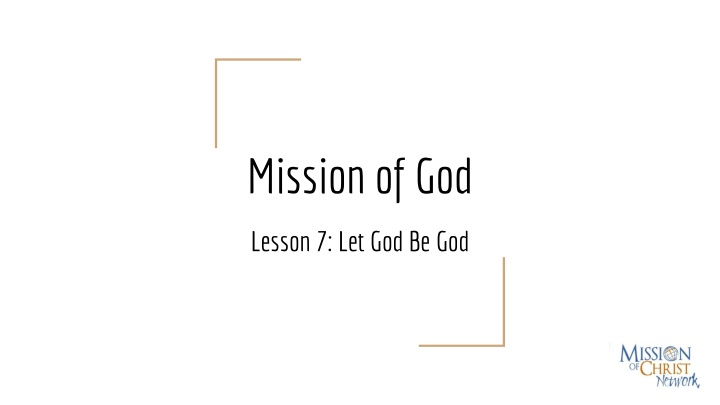 mission of god