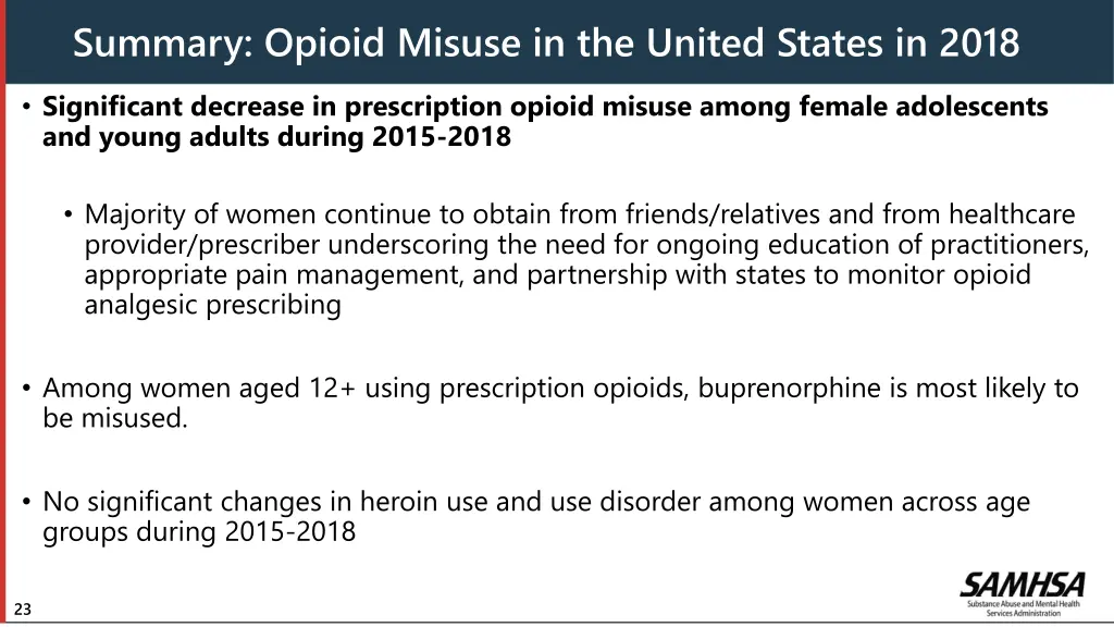 summary opioid misuse in the united states in 2018