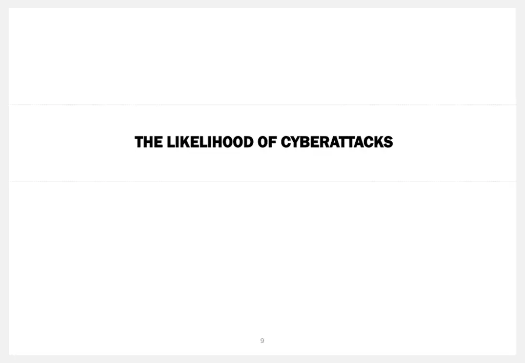 the likelihood of cyberattacks the likelihood