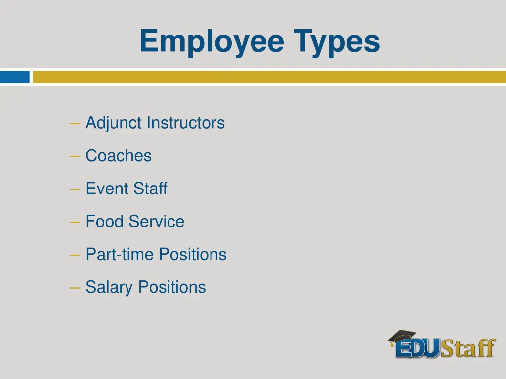 employee types