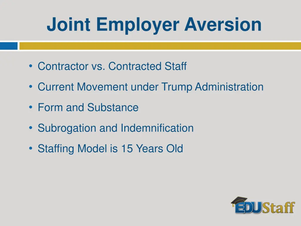 joint employer aversion