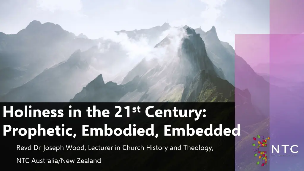 holiness in the 21 st century prophetic embodied 1