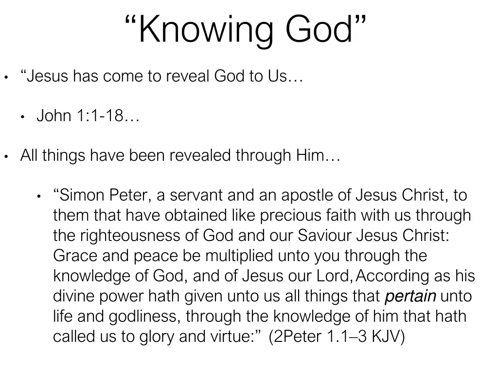 knowing god 13