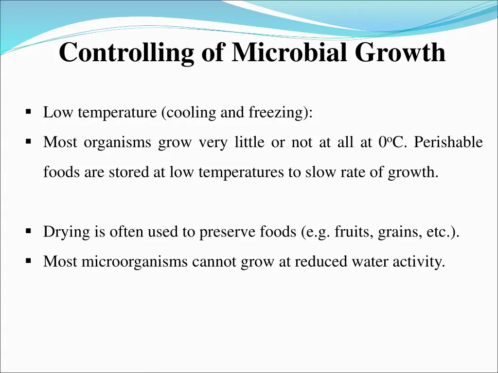 controlling of microbial growth 1