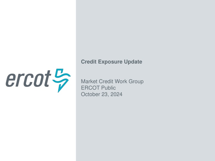 credit exposure update
