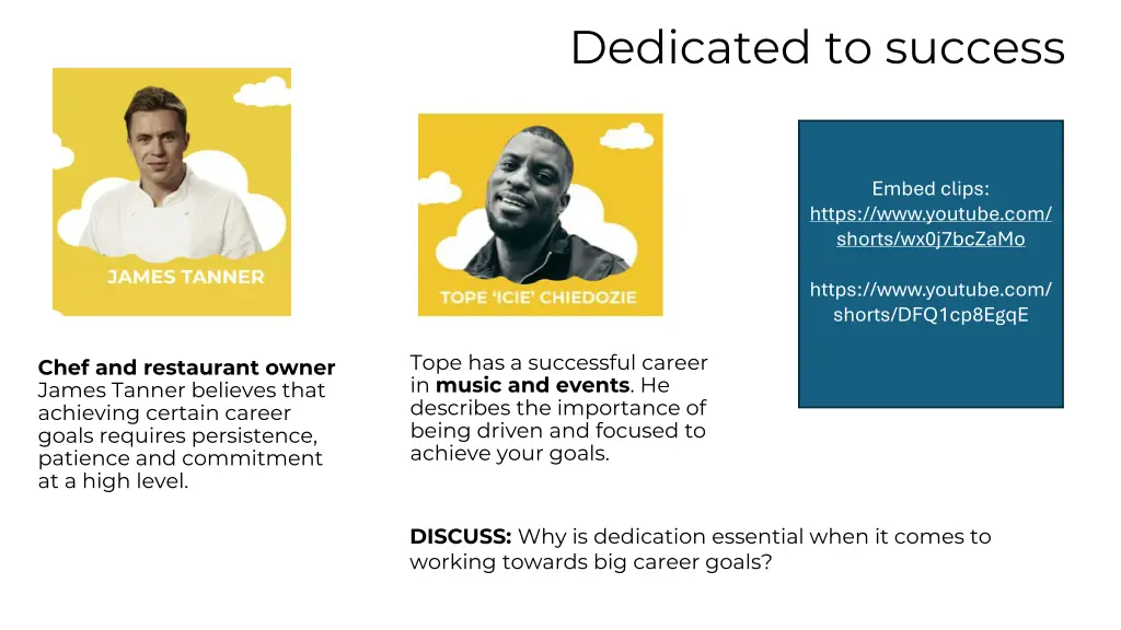 dedicated to success