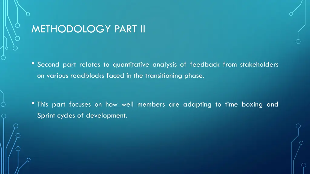 methodology part ii