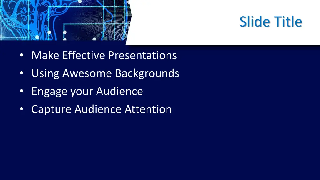 slide title