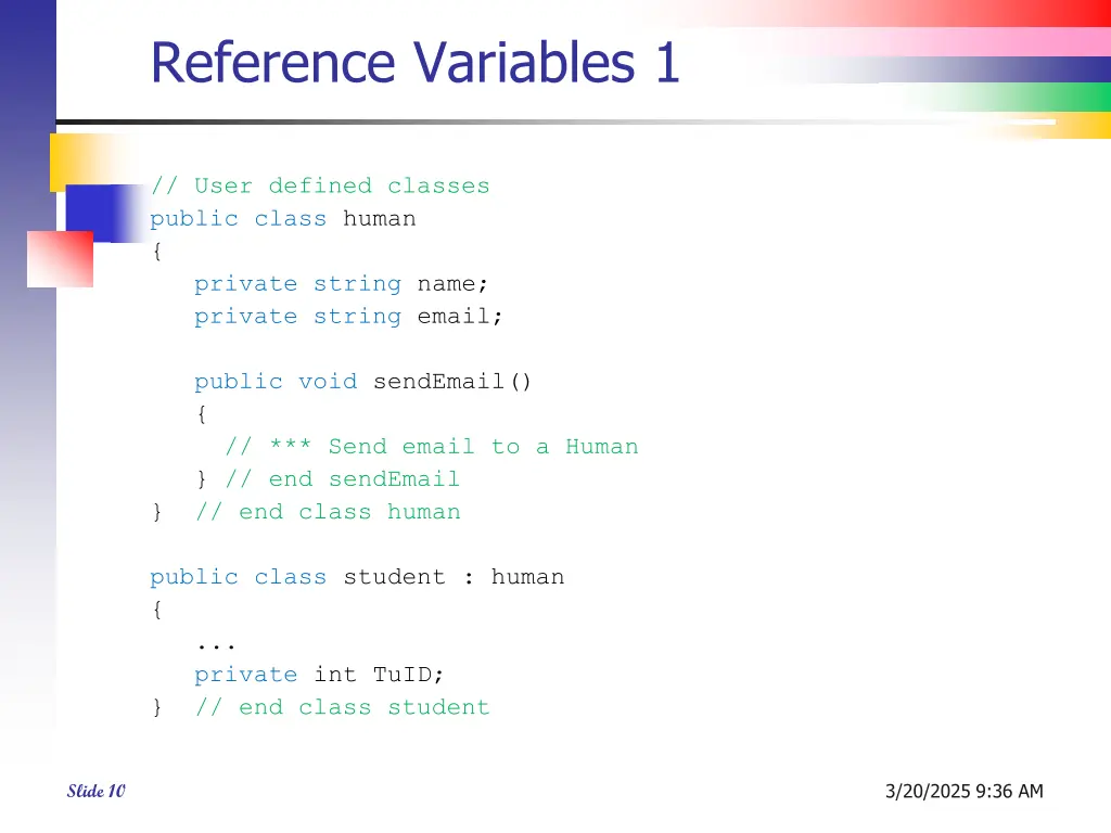 reference variables 1