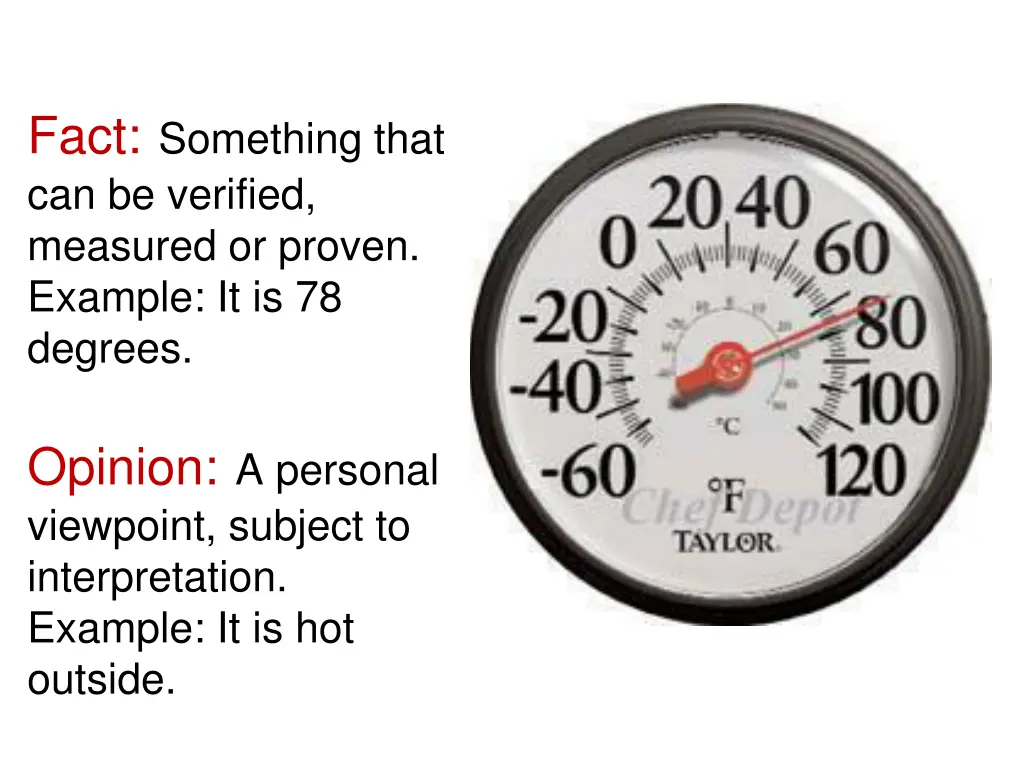 fact something that can be verified measured