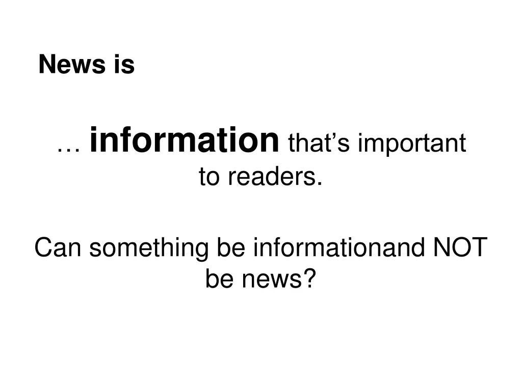 news is 2