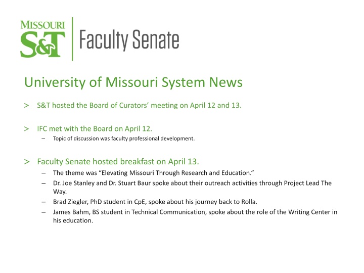 university of missouri system news