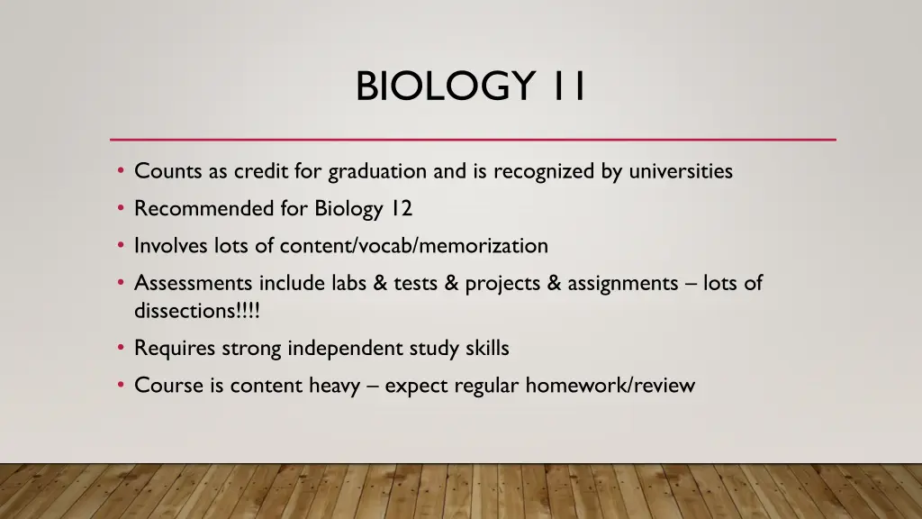 biology 11