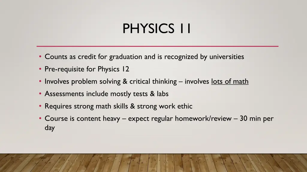 physics 11