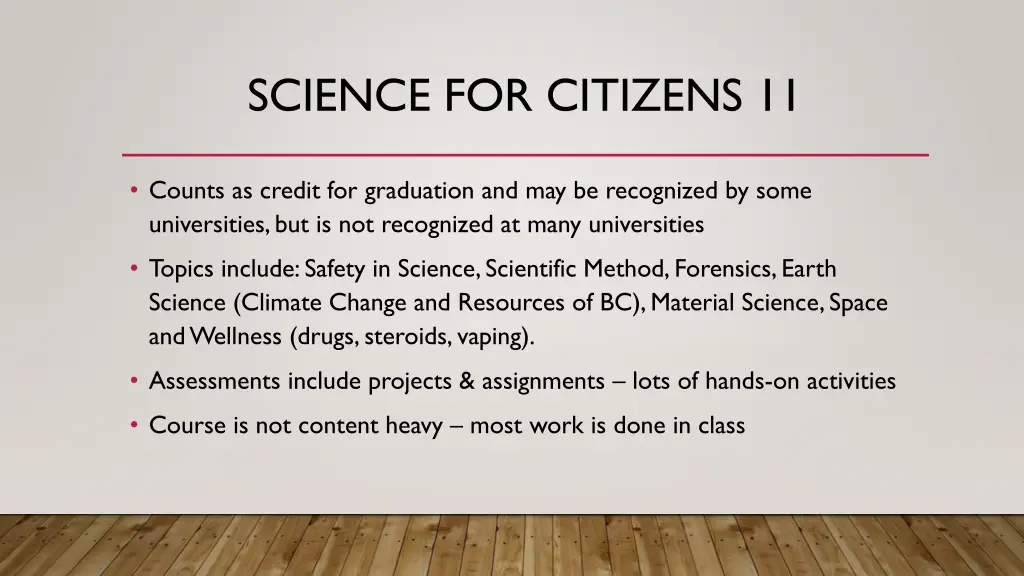science for citizens 11