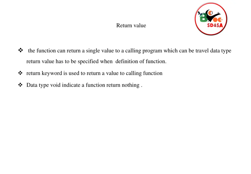 return value