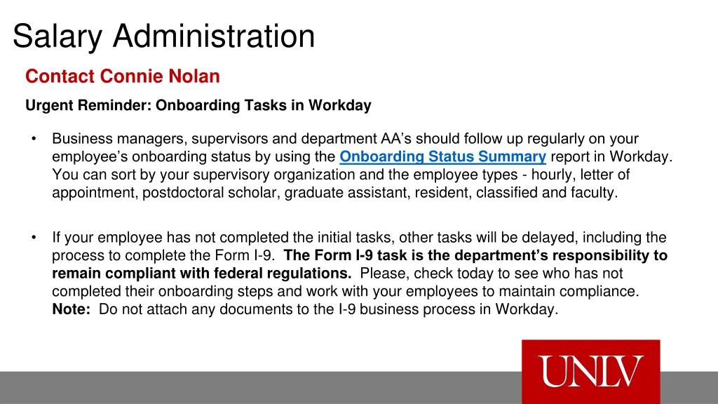 salary administration