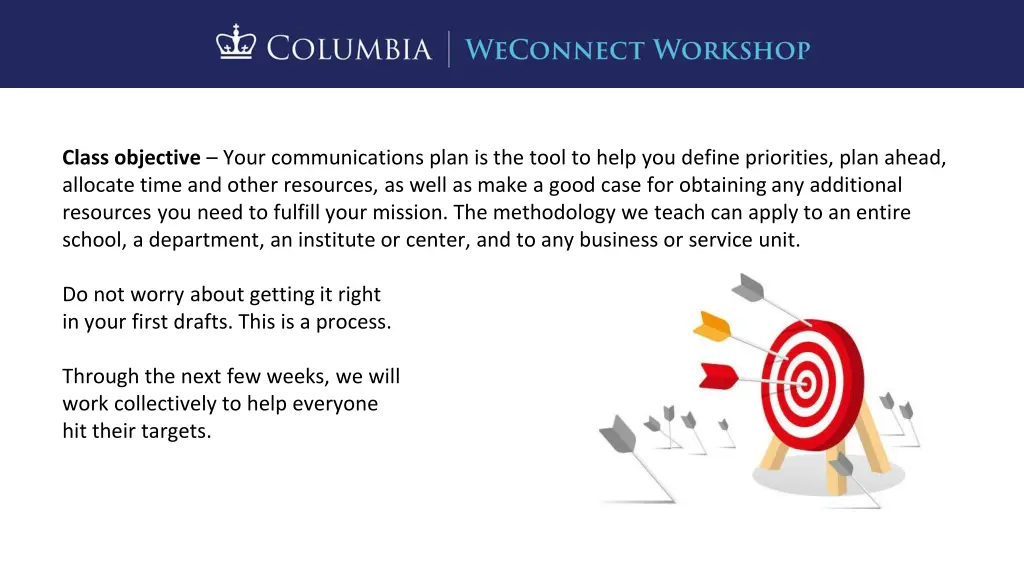 class objective your communications plan 1