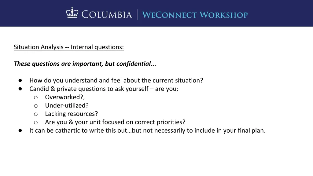 situation analysis internal questions 1