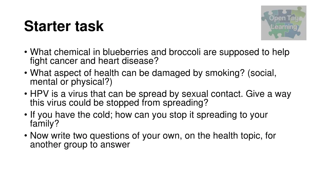 starter task 2