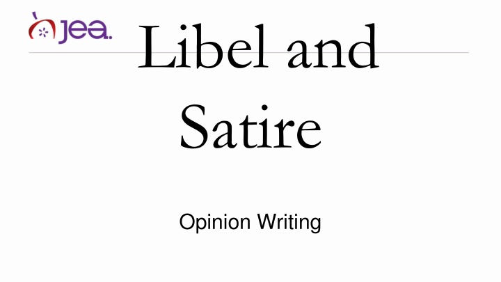 libel and satire