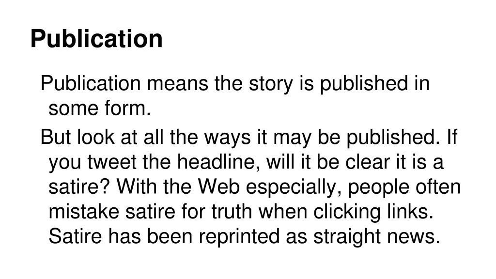 publication