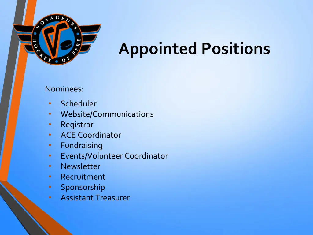 appointed positions