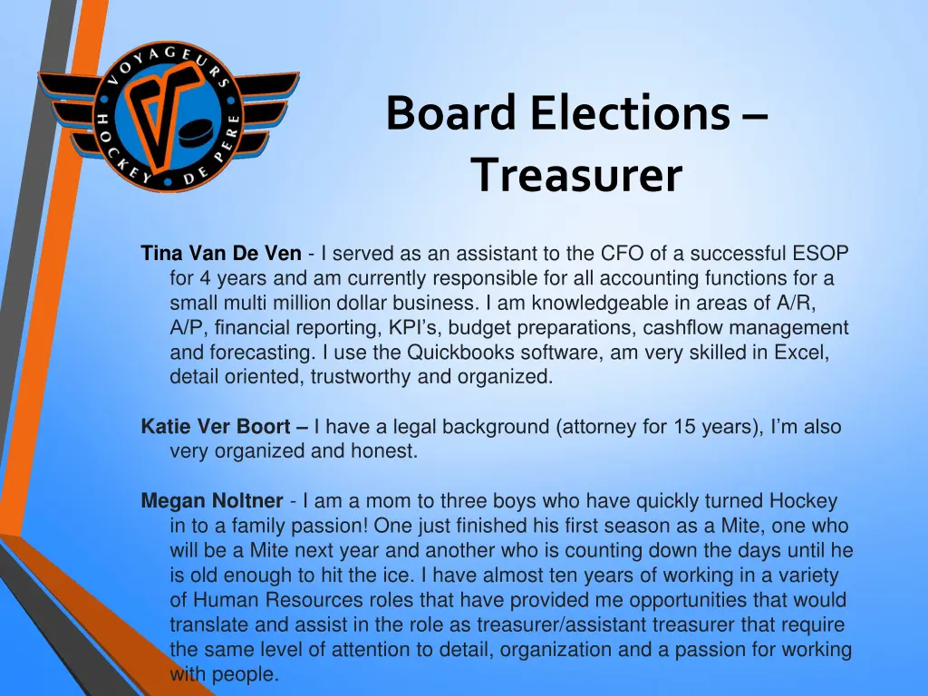 board elections treasurer
