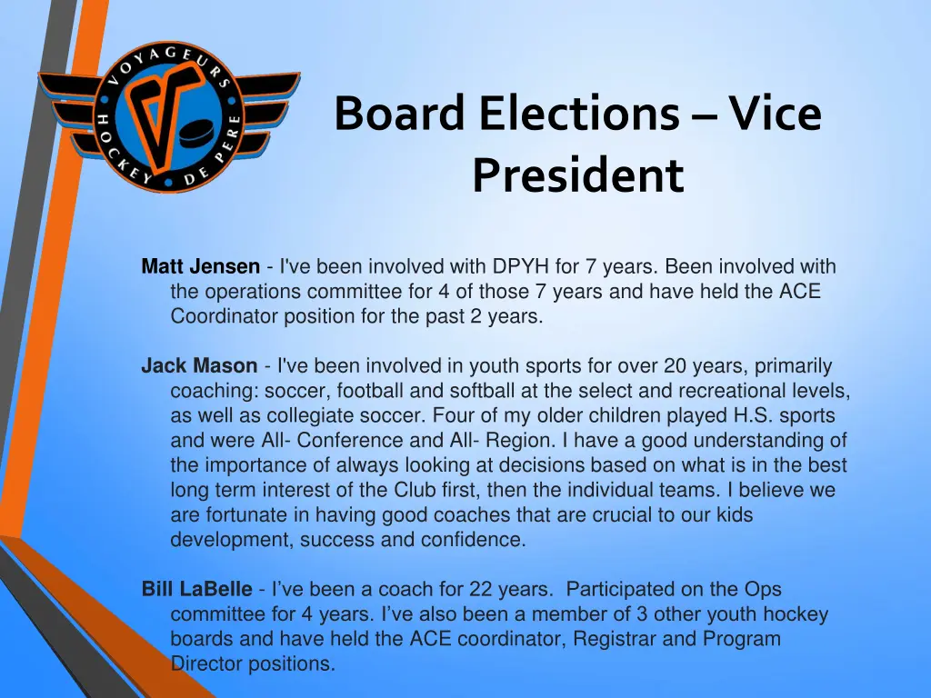 board elections vice president