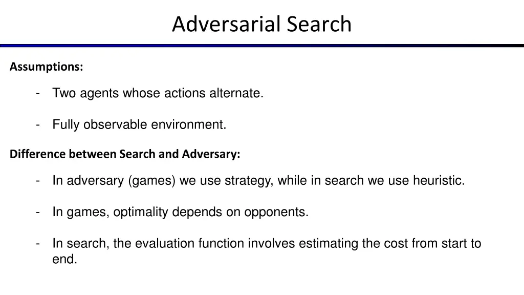 adversarial search 2