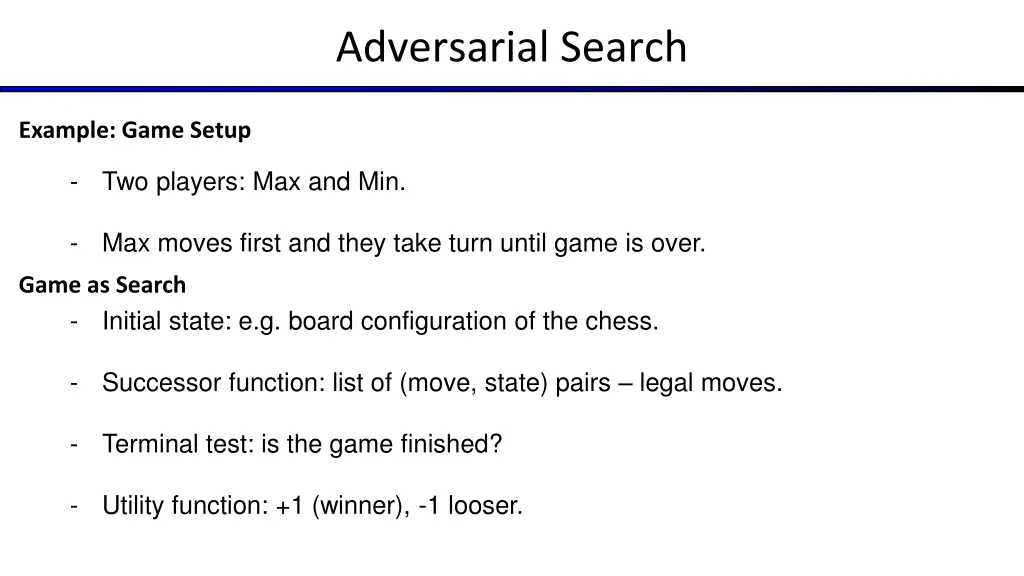 adversarial search 3