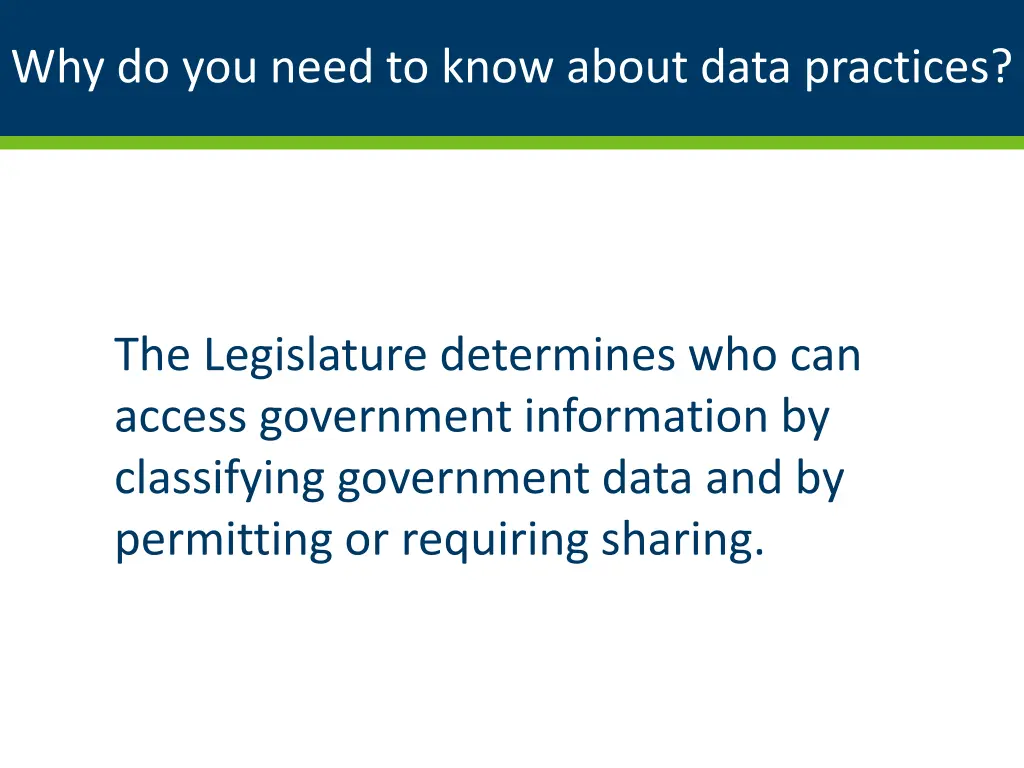 why do you need to know about data practices