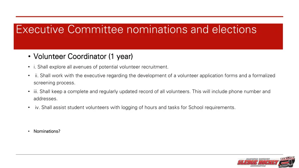 executive committee nominations and elections 6