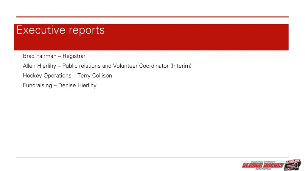 executive reports