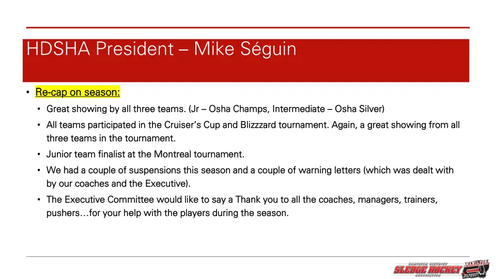 hdsha president mike s guin