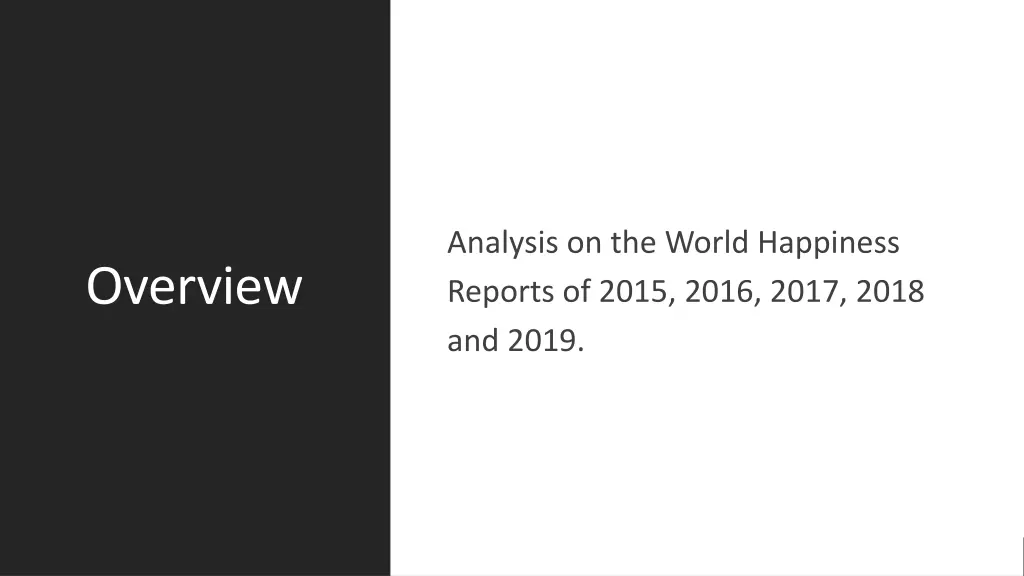 analysis on the world happiness reports of 2015