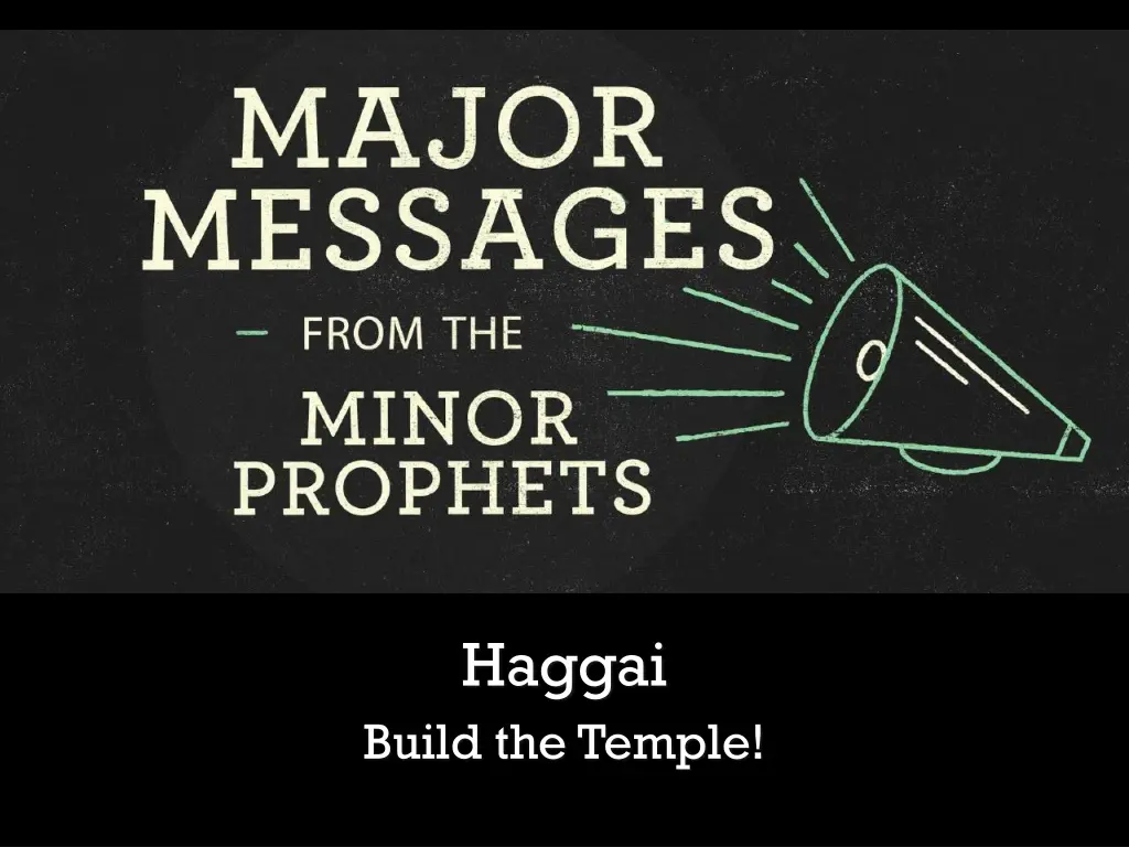 haggai build the temple
