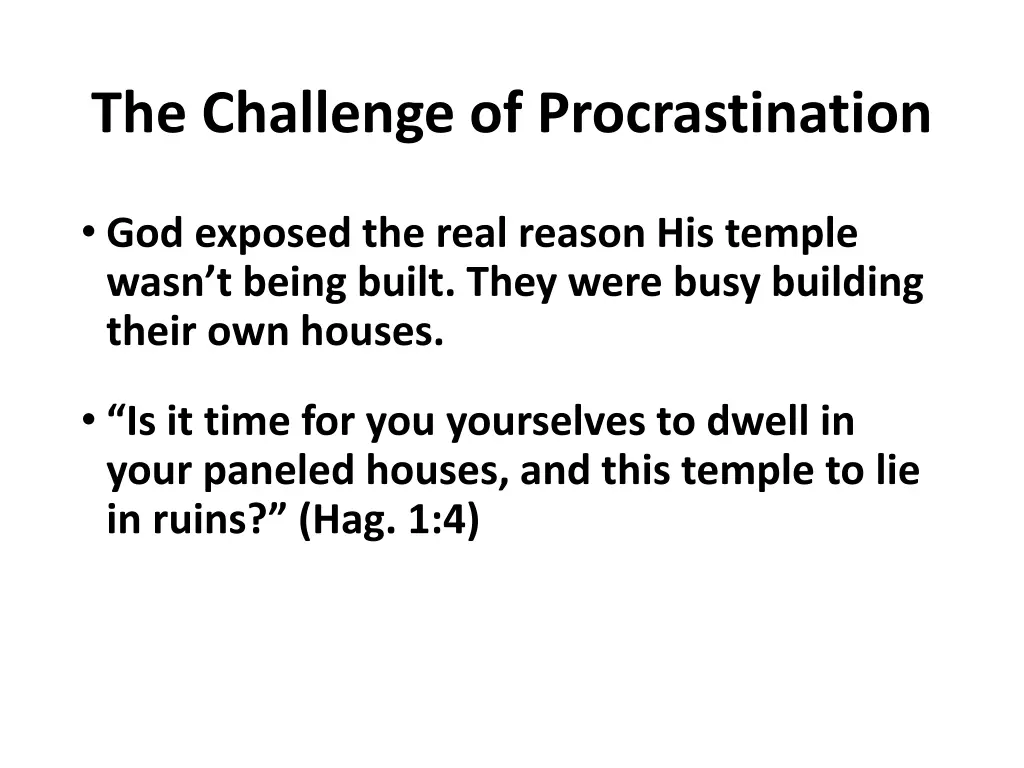 the challenge of procrastination 2