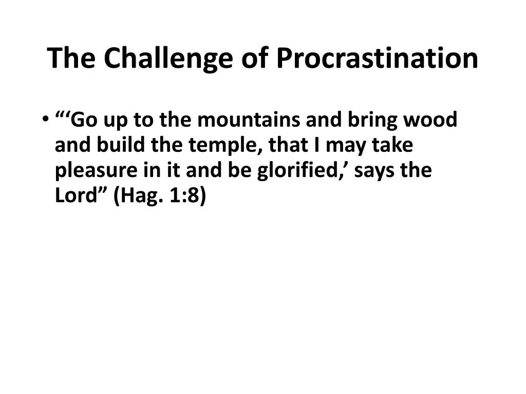the challenge of procrastination 3