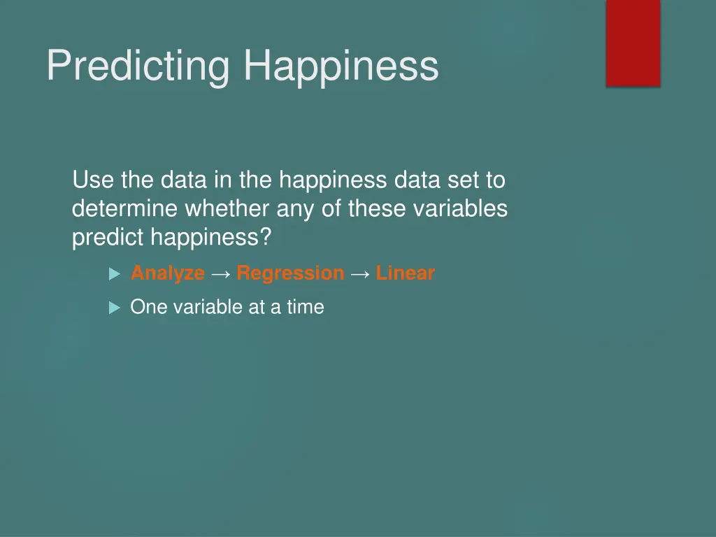 predicting happiness