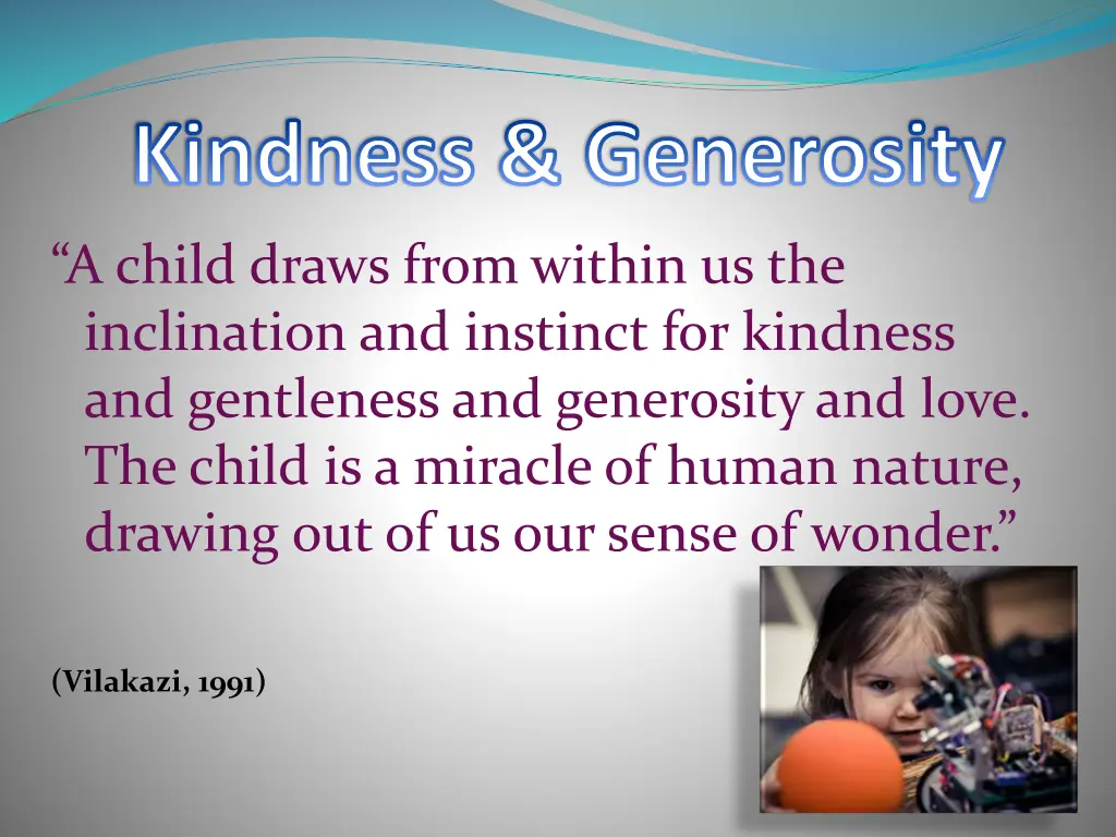 kindness generosity