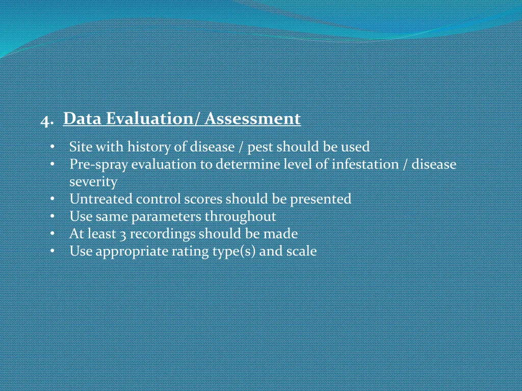 4 data evaluation assessment