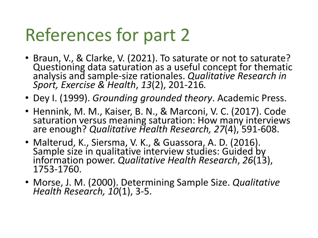 references for part 2