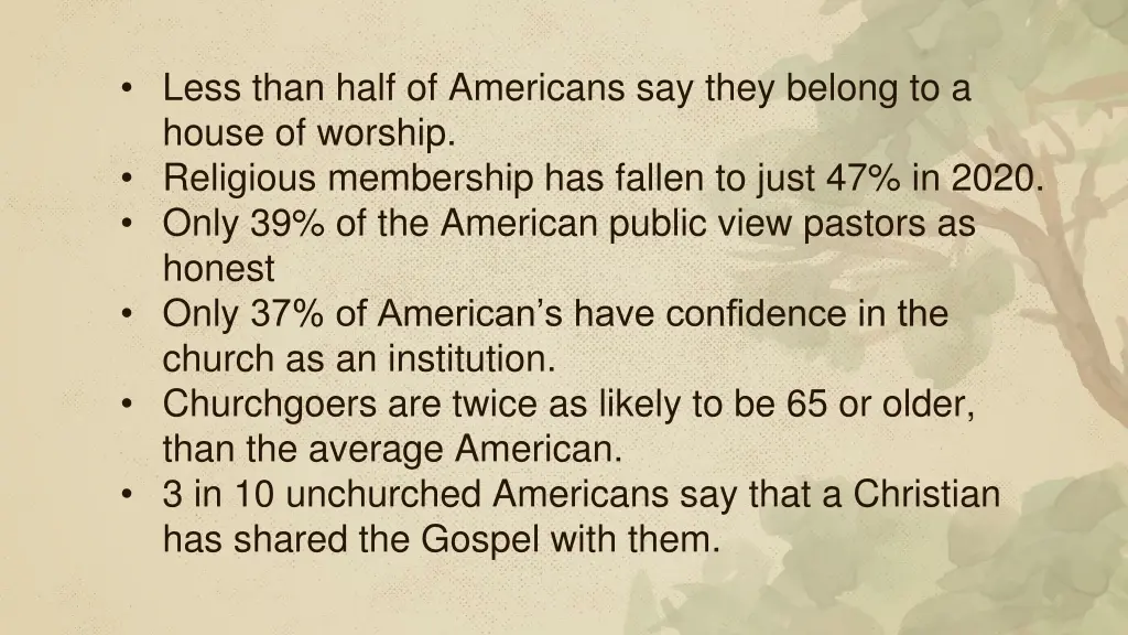 less than half of americans say they belong